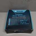 Twister Arm Trainer | Chest Workout Equipment Also for Biceps, Shoulders, Forearms, Back, Legs; Arm Chest Trainer for Men, Women, Beginners, Pros | 2 Spring Sets, 6 Resistance Levels (Blue)