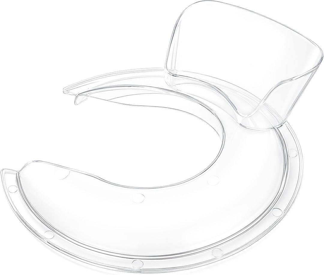 Pouring Shield for Kitchenaid Mixer, Splash Guard for Kitchenaid Tilt-Head Stand Mixers 4.5-5 Quart, Stand Mixer Pouring Shield for Kitchenaid Stainless Steel, Glass, Ceramic Bowls