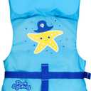Dark Lightning USCG Approved Infant Life Jacket 0-30 lbs, Swim Vest for Baby/Toddlers 1-3 Year Old 20-30 lbs,Toddler Floaties for Pool Swimming,Boating,Beach,Puddle