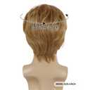 GNIMEGIL Funny Wigs for Adults Halloween Costume for Men Pixie Cut Wig with Bangs Famous People Costumes for Adult Unisex Celebrity Wigs for Cosplay (Blonde)