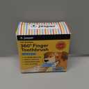 Jasper Dog Toothbrush, 360 Dog Tooth Brushing Kit, Finger Toothbrush, Cat Tooth Brush, Teeth Cleaning, Pet Tooth Brush for Small & Large Pets, Pet Toothpaste Not Included, 2-Pack Blue