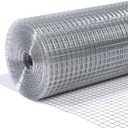 1/2inch Galvanized Hardware Cloth 24" x 100' 19 Gauge Hot-Dip Galvanized After Welding Chicken Wire Raised Garden Bed Plant Supports Poultry Netting Chicken Wire Fence Wire Mesh Roll, 1/2in 24in x 100ft 19Gauge