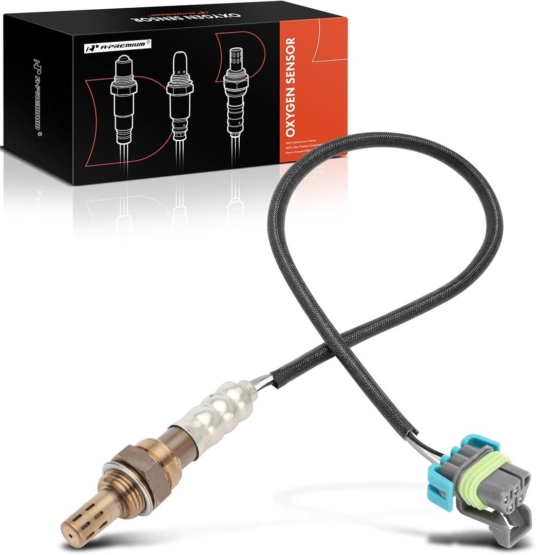 A-Premium O2 Oxygen Sensor Compatible with Chevy, GMC, Buick, Hummer & More - Colorado, Equinox, Malibu, Captiva Sport, Trailblazer, Canyon, Acadia, Enclave, LaCrosse, H3, G6, 9-7x - Replace# 12597947