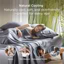 Bedsure King Size Pillow Cases Set of 2, Cooling Pillow Cases King, Rayon Derived from Bamboo Dark Grey Pillowcases, Breathable & Silky Soft Bedding Pillow Covers with Envelope Closure, 20x36 Inches