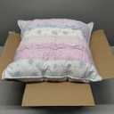 Cozy Line Home Fashions Pink Rose Romantic Ruffle Floral Flower Decor Pillow (Pink Lace, Decor Pillow - 1pc)