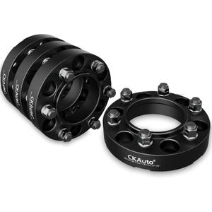 CKAuto 4 Pack 6x5.5 Hub Centric Wheel Spacers, 1.25" 6x139.7mm Wheel Spacers, 106.1mm Center Bore with M12x1.5 Studs