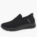 Skechers Men's Gowalk Flex Hands Free Slip-ins Athletic Slip-on Casual Walking Shoes Sneaker, Black, 9.5