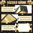 Gersoniel 24 Pcs 3D Graduation Card Bulk Set with Grad Cap Tassel 14.5 x 11 Inches Folding Congrats Cards - Congratulations Gift Card for High School College Nursing Kindergarten Graduates(Red Gold)