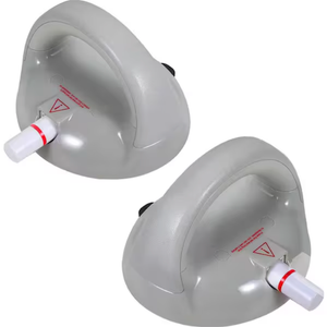 Grab Bars for Bathtubs and Showers, Suction 530 lbs Shower Handle for Seniors, Elderly, Gray, 2 Pack