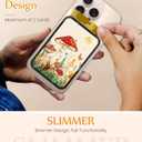 3 x Kidcube Phone Stand Magnetic - Cell Phone Stand Cute Moon Mushroom Girly for iPhone 16/15/14/13/12 Series