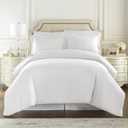 HC Collection Duvet Cover - White King Size Duvet Cover - 3 Piece Soft Breathable Microfiber Duvet Cover Set with Zipper Closure & 2 Pillow Shams