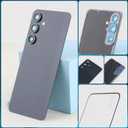 for Samsung Galaxy S24 FE Back Glass Replacement for Samsung S24 FE 5G SM-S721 Rear Glass Replacement Battery Cover Housing Door Accessories Parts with Repair Tools (Black)