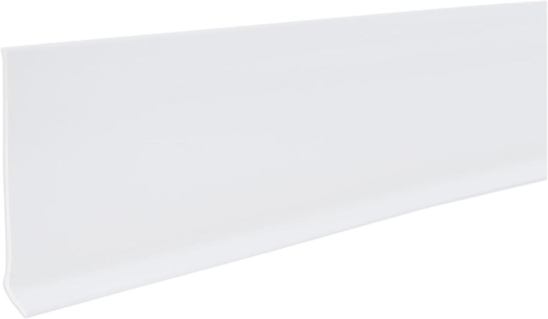 M-D Building Products 4-Inch x 120-Feet Dry Back Vinyl Wall Base, Flexible Dry Back Vinyl Trim with Toe - Easy Install Molding Trim for Floors, Baseboards, Bulk Roll, Snow White (75507)