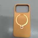 TORRAS Q3 Silicone 360 Spin for iPhone 17 Pro Case with Stand, Fit for MagSafe, Magnetic Ring Stand with Camera Control, Liquid Silicone Rubber Soft Phone Case for iPhone 17 Pro 6.3'', Pastel Orange