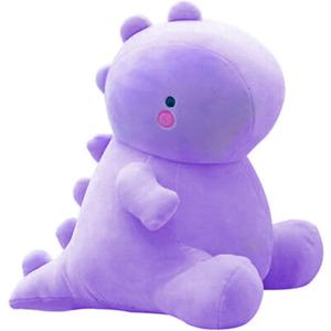 VHYHCY Cute Dinosaur Plush Toys, Fat Dinosaur Stuffed Animals Toys Dolls, Soft Plush Stuffed Animal Dino Plushie, Birthday Gifts for Kids Girl Boys Purple 12 inch