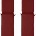2 Pcs Outdoor Chaise Lounge Cushion Covers, 72 x 21 x 3 Inch Chair Cushion Replacement Cover, Waterproof Chaise Cushion No-Slip Covers with Zipper Ties (Not Includes Cushions)
