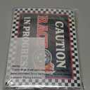 Two Fast Birthday Decor, Race Car Party Supplies Baby Boy 2nd Birthday Decorations Racing Car Party Signs Cake Toppers Foil Balloons Banner Tablecloth Decorations for Boy,Red