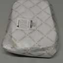 FOXLOVER Quilted Crossbody Bags for Women Vegan Leather Boho Purses Shoulder Handbags with Tassel (Beige)