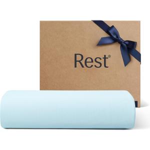 REST Evercool+ Top Sheet, Full/Queen Size, Light Blue, 93"X108" (1 Flat Sheet only)