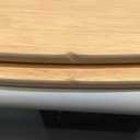 Thyle 2 Pcs Wood Curved Lap Desk - 30.5'' x 12.5'' Lap Table with Handles,Wooden Board Curved Keyboard Tray for Laptop Computer & Mouse
