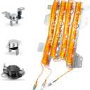 Dryer Heating Element Kit Fit for Sam-sung Models DV48J7700EW DV455EVGSWR DV45K7100EW DVE45R6300W DV45K6200EW DV45K6200EZ DV45K6500EV/A3 DV45K6500EW/A3 DVE60M9900V/A3 DV52J8700EP/A2 DVE45M5500W/A3