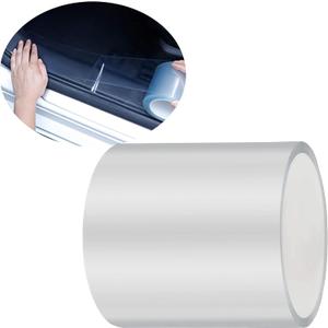 ToLanbbt Car Door Edge Guard Invisible Automotive Door Sill Guard Protectors Anti-Scratch Adhesive Tape Waterproof Strips for Car Door Edge Protection (33Ft x 3.94, Transparent)
