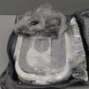 Heated Lunch Box for Men&Women - 80W Electric Lunch Box for Adults with Dual 1.5L 304 Stainless Steel Containers Fast Heating Portable Food Warmer for Car&Truck Travel lonchera electrica (Gray)