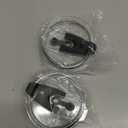 30 oz Tumbler Replacement Lids 2 Pack,Fit of Inner Diameter 3.7 to 3.73 INCH Tumbler Cup,Spill Proof Splash Resistant Tumbler Lids Silicone Flip Covers BPA-free.