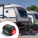 Trailer Lock Fits 2 5/16 Inch Coupler, Upgraded Heavy-Duty Steel Hitch Lock, Anti-Theft & Pry-Resistant for RV, Boat, Cargo Trailer (Red)