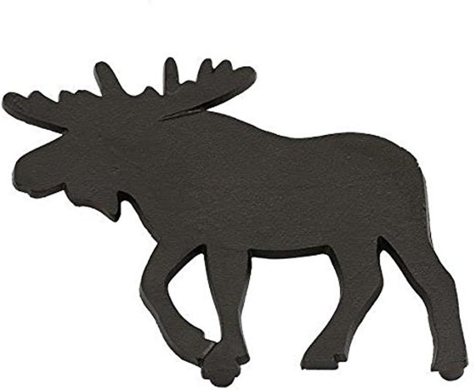 DII Moose Trivet, Black Cast Iron, 8 x 8 Inch