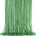 JOYIN 36 PCS St Patrick Green Bead Necklaces, Lucky Green Beaded Necklaces Bulk for Saint Patrick's Day Accessories, Party Costume Dressing-up Accessories, St. Patrick's Day Party Favor Supplies