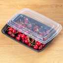 24 oz Meal Prep Containers - 50 Pack Bulk, Leakproof with Lids, Microwave/Freezer/Dishwasher Safe - For Salads, Sides & Portion Control