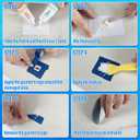 Tub Repair Kit White, Tub Chip and Bathtub Repair Kit for Enamel, Fiberglass, Acrylic, Porcelain, Patch and Repairs Chips, Crack, Scratches, Rust, Holes on Tubs, Toilet, Sink, Shower, Tray in Bathroom