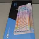 Gaming Keyboard and Mouse Combo, K1 RGB LED Backlit Keyboard with 104 Key for PC/Laptop(White)