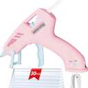 Mini Hot Glue Gun with 30 Sticks,Glue Gun Kit with USB Charge,Fast Preheating 20W Hot Glue Gun Kit Craft Glue Guns for Craft, DIY, Repairs