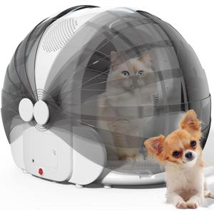 Foldable Automatic Pet Dryer Box for Cats and Small Dogs Ultra Quiet
Cat Hair Dryer with 8 High Velocity Fans 360 Drying Temperature Control 4-Speed Settings Timer Smart Pet Drying Box