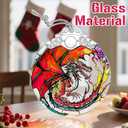 Stained Glass Ornament, Christmas Ornament, Hanging Ornaments for Home Decor & Christmas Tree Ornaments  Exquisite Holiday Decor, Xmas Gifts & Holiday Present - Fantasy Dragon