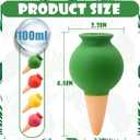 Terracotta Watering Spikes, 4 Pack Self Watering Globes, Slow Release Self Watering Planter Insert, Plant Watering Globes for Indoor and Outdoor Plants
