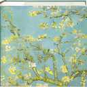 Van Gogh Almond Blossom Photo Album 4x6 with Writing Space 200 Pockets New Baby & Wedding Gift, Floral Memory Book for Blooming Life -Kuword