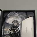 ManbaOne Interactive Screen Wireless Gaming Controller for PC/Switch/Switch 2/iOS/Android,Hall Effect Stick & Trigger,RGB Lighting,Remappable Buttons,1800mAh with Charging Dock (White)