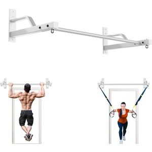 2025 Upgrade Pull Up Bar Wall Mounted - 600 lbs Heavy Duty Strength Training Pull-Up Bars, Ideal Rogue Pull Up Bar for Home and Commercial Gym, Easy Installation Chin Up Bar, Versatile Garage Pullup Bar