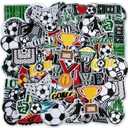 Hunnmingre 72 Pcs Soccer Iron on Patches Embroidered Soccer Patches Iron on Hat 36 Style Sport Ball Appliques for Hat Cap Clothes Jackets Jeans Dress Sew on DIY Backpack Accessories