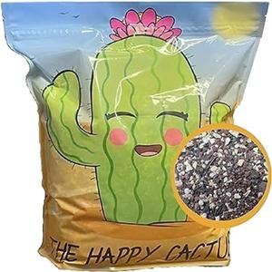 Cactus Soil Potting Mix with Mycorrhizal Fungi - 4 Quarts of Soil for Succulents and Cactus - High Drainage, Slightly Acidic, Soil for Healthy and Happy Indoor Plants