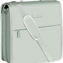 SUNEE Zipper Binder 3 Ring, 3 Inch O-Ring with Handle and Shoulder Strap, 500-Sheet Capacity, Multi-Pockets for Middle School Organizer Binder with Zipper, Gray