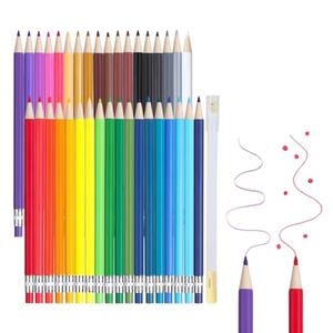 Myselect Mechanical Colored Pencils 2.6mm 36-Pack, Premium Assorted Colored Pencils with a Sharpener, Erasable Aesthetic Drafting Tools Ideal for Writing, Drawing, Bulk Office