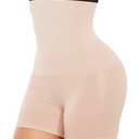 ZENUTA 1-2 PACK Tummy Control Shapewear, Anti Chafing Underwear Slip Shorts for Under Dresses, Seamless Boyshorts for Women Thigh Slimmers, (Nude, 3XL), Pack 4