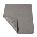 Bathtub Mat Non Slip with Suction Cups - 100% Rubber Bathroom Mat Textured for Bath Tub Shower Safety - Soft on Touch - BPA/PVC Free - Pet Dog Bath Mat - Machine Washable - 16 × 28 Inch（Gray）