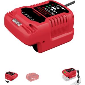 For Bauer 20V Battery Charger - Compact & Lightweight, 1/3 Smaller Than Original, Space-Saving Design for Travel (110V for Home Input)