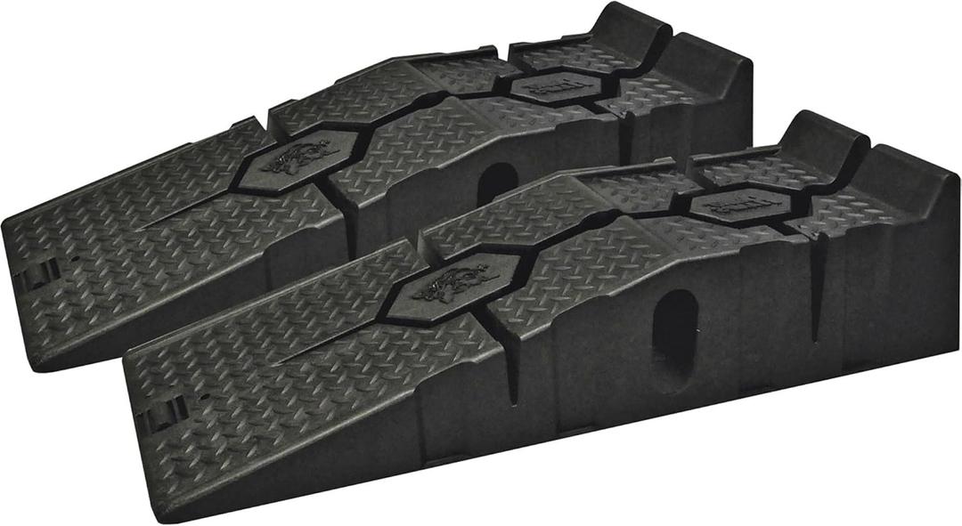 FloTool 11912 RhinoRamps MAX Vehicle Ramps - Set of 2 (16,000lb. GVW Capacity) (16,000lb.)