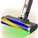 Vacuum Attachments with Dust Detect Green Light for Dyson V7 V8 V10 V11 V15 Cordless Cleaners, Hard Floor Soft Roller Brush Head Motorhead Replacement Accessories Parts